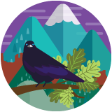 Bird on Limb graphic