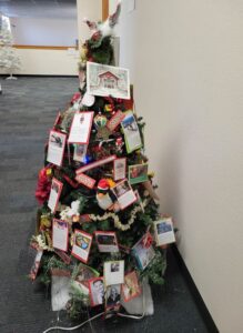 postcard christmas tree