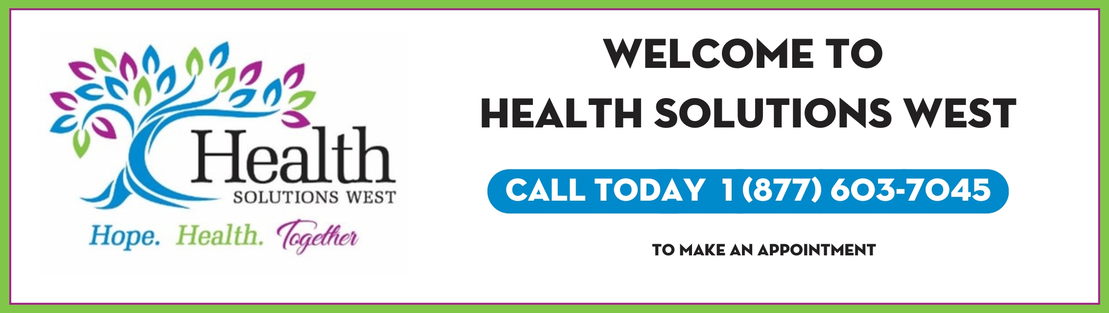 Welcome to Health Solutions West Banner